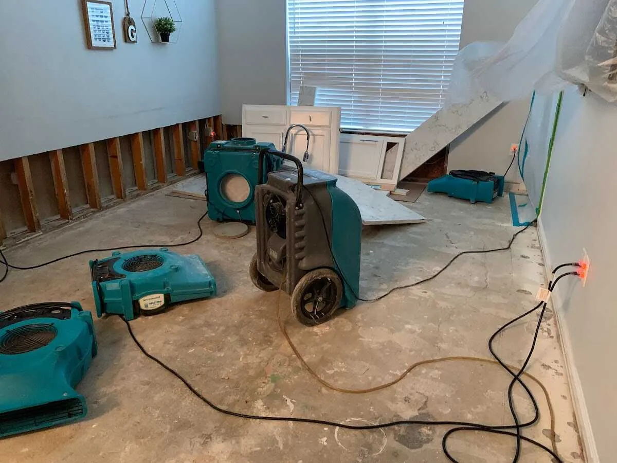 Dehumidifier in flood-cut room for Water Extraction & Removal in Avon Park